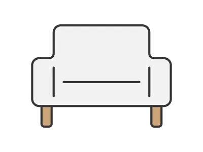 ソファのアイコンイラスト