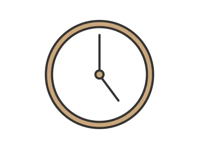 時計のアイコンイラスト