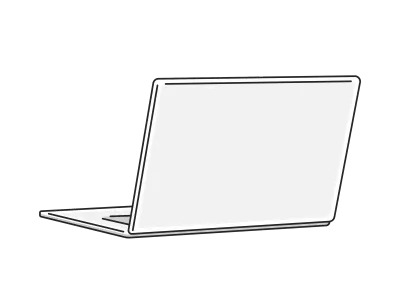 ノートパソコンのイラスト