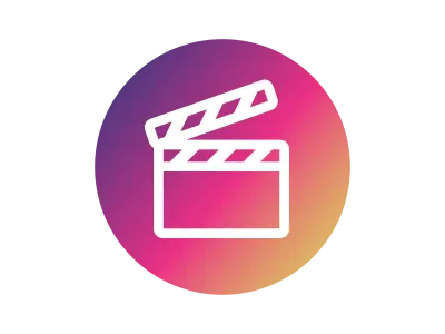 動画撮影のグラデーションアイコン