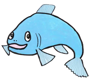 light blue fish