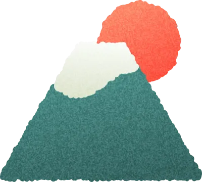 손그림의 후지산 일러스트