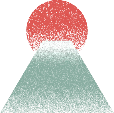 그라데이션 질감이 있는 일본풍 신년 장식