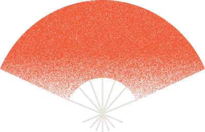 그라데이션 질감이 있는 일본풍 신년 장식