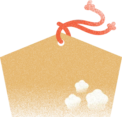 그라데이션 질감이 있는 일본풍 신년 장식