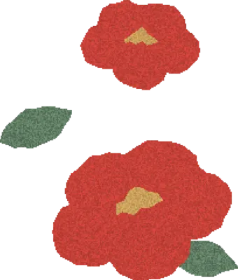 질감이 있는 손그림 꽃