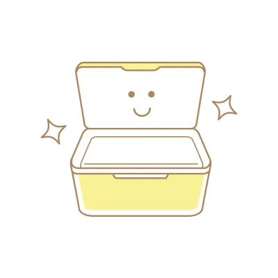 使い捨て掃除シートのイラスト