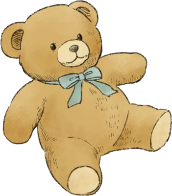 크리스마스 장식 인형 곰 일러스트