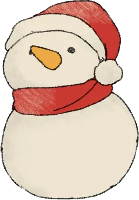 눈사람 일러스트