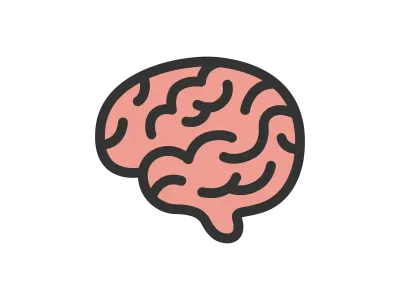 脳のアイコンのイラスト