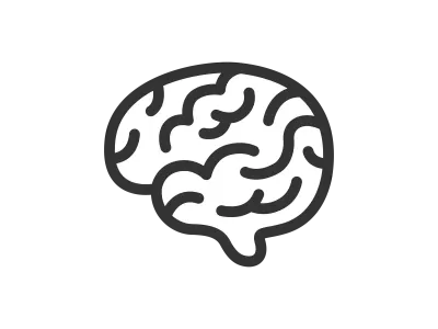 脳のアイコンのイラスト