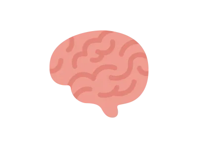脳のアイコンのイラスト