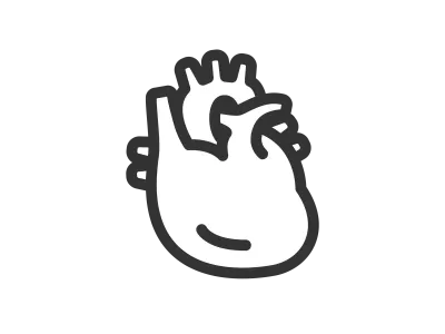 心臓のアイコンのイラスト