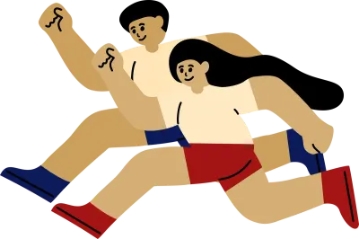 빠르게 달리는 사람, 뛰는 사람 아이콘 일러스트 이미지