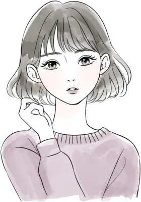 수채화 여성 사람 뷰티 일러스트