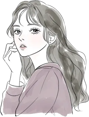 수채화 여성 사람 뷰티 일러스트