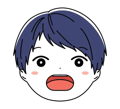 男の子の顔のイラスト素材