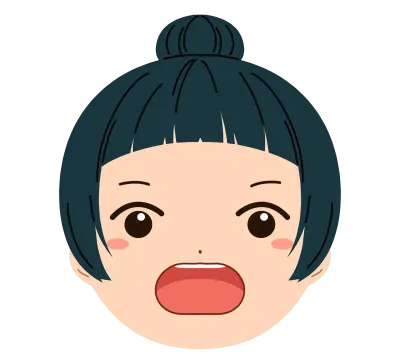 女の子の顔のイラスト素材