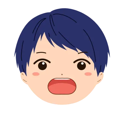 男の子の顔のイラスト素材