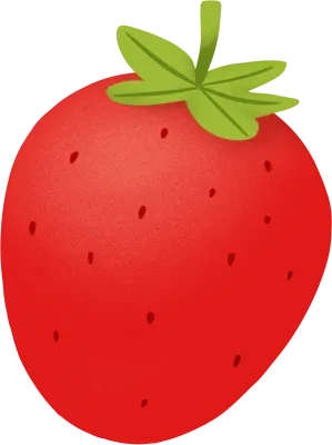 귀여운 딸기 일러스트
