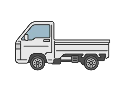 横から見た軽トラックのイラスト