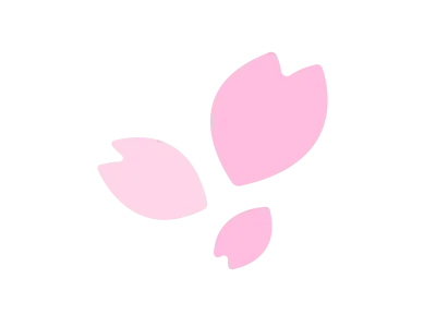 桜の花びらのアイコンのイラスト