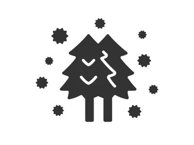 スギ花粉のアイコンのイラスト