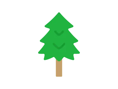 スギの木のアイコンのイラスト