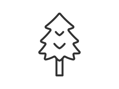 スギの木のアイコンのイラスト