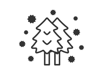 スギ花粉のアイコンのイラスト