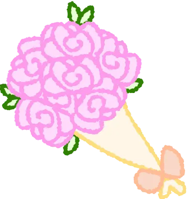 분홍 장미 꽃다발