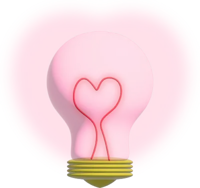 Heart light bulb