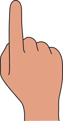 누르는 손, 클릭 손 (click hand)