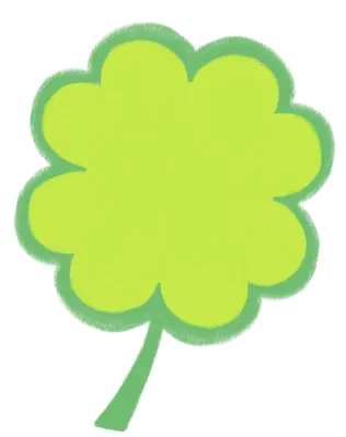 네잎클로버,귀여운네잎클로버,네잎클로버 메모지