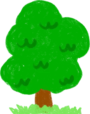 귀여운 초록나무