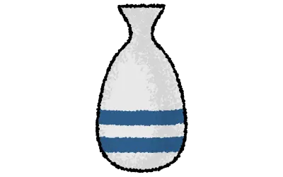 Sake with hand-drawn analog touch, Tokkuri