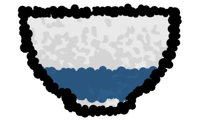 Sake, cup-shaped, and sake cup with hand-drawn analog touch