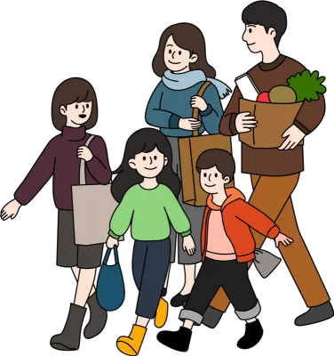 다자녀가족_마트 쇼핑