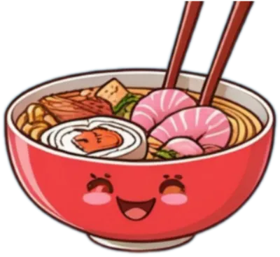 Cute Kawaii Ramen Illustration Adorable Food Art