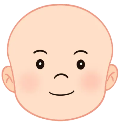 머리카락 없는 어린이 얼굴