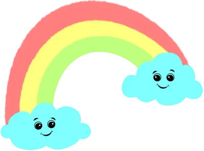 Rainbow clouds