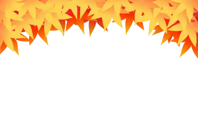 Autumn leaves background material, autumn leaves on top, white background