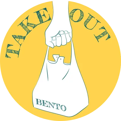 Takeout icon, illustration of buying a lunch and bringing it home