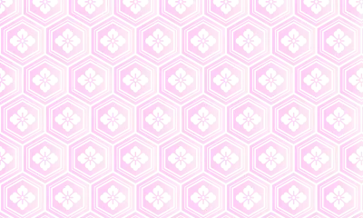 Pink gradation Japanese pattern Hanabishi's tortoise shell