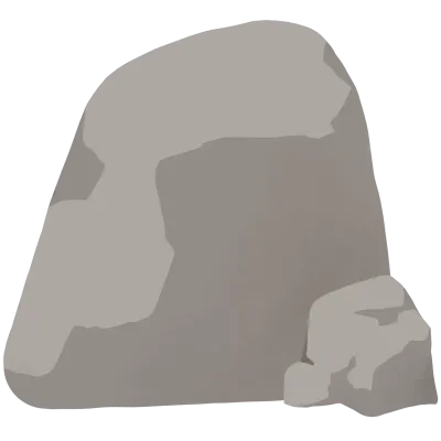 숲속에 보이는 돌덩이, 정글탐험이나 숲체험등에 쓰일 수 있는 텍스쳐가있는 돌멩이