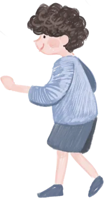 웃고 있는 남자 아이