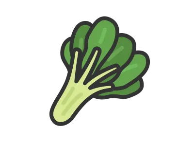 小松菜のアイコンのイラスト