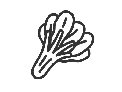 小松菜のアイコンのイラスト