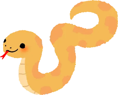 몽글 노랑 뱀 친구