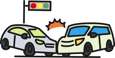 자동차 신호등 교통사고 차 사고 보험 건강 안전 도로